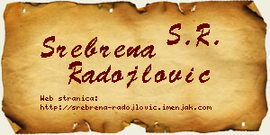 Srebrena Radojlović vizit kartica